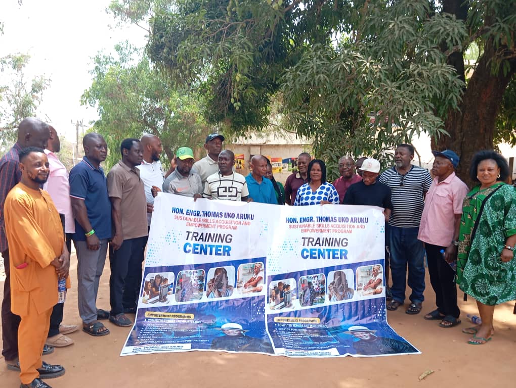 Hon Engr Thomas Aruku Officially Flag Off Skills Acquisition And Empowerment Program For Ogoja Youths
